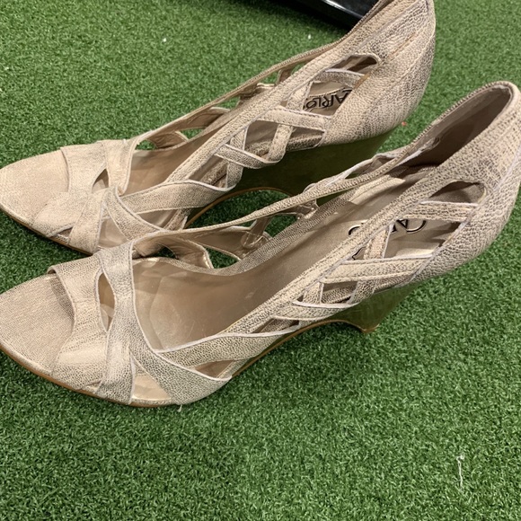 Carlos Santana Shoes - Carlos Santana gold wedges size 8.5 never worn